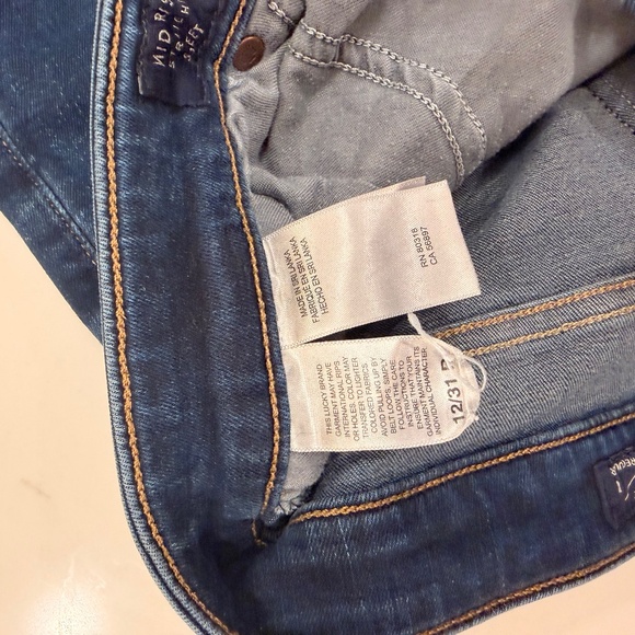 Lucky Brand Women’s Mid Rise Straight Jeans – Size 12/31 - Picture 3 of 4